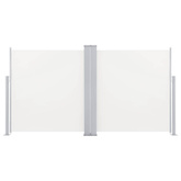 Zwijana markiza boczna, kremowa, 120 x 600 cm