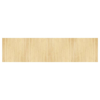 vidaXL Dywan prostokątny, jasny naturalny, 100x400 cm, bambusowy