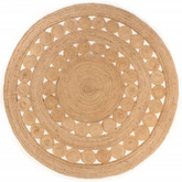 vidaXL Dywan pleciony z juty, 180 cm, okrągły