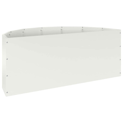 Donica Biały 90 x 45 x 35 cm Stal
