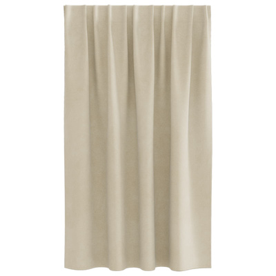 Zasłony zaciemniające 2 pcs Kremowy 140 x 140 cm Aksamit