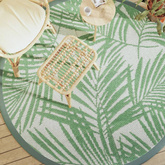 vidaXL Dywan na zewnątrz, zielony, Ø200 cm, PP