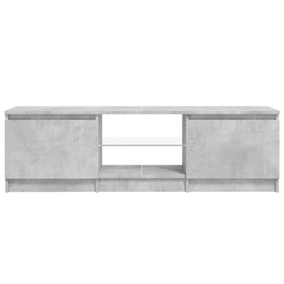 vidaXL Szafka pod TV, z oświetleniem LED, szara, 120 x 30 x 35,5 cm