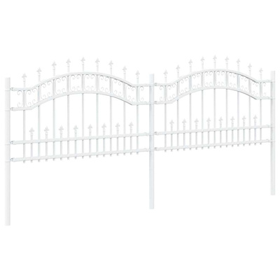 Ogrodzenie Ogrodowe KAMPEN 240 x 118 cm Stal Malowana Proszkowo