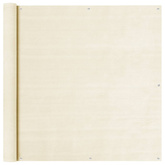 Parawan balkonowy, kremowy, 120x500 cm, HDPE