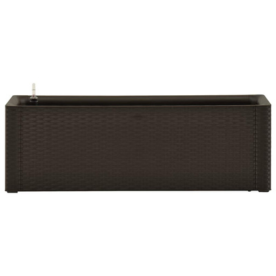 vidaXL Podwyższona donica z systemem podlewania, mokka, 100x43x33 cm