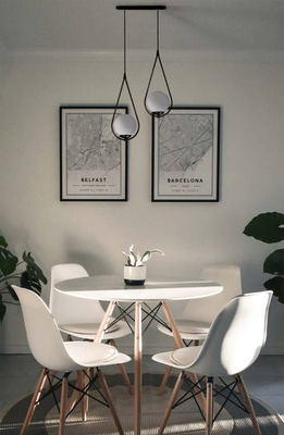 Lampa wisząca K-4771 z serii NEVE BLACK