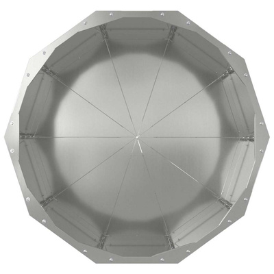 Donica Srebrny 60 x 60 x 50 cm Stal Galwanizowana