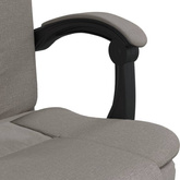 vidaXL Rozkładany fotel biurowy, kolor taupe, obity tkaniną model standard