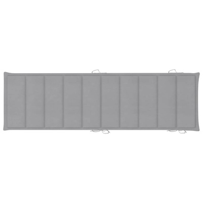 vidaXL Ogrodowy leżak z poduszką, lite drewno akacjowe