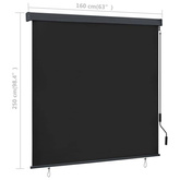 vidaXL Roleta zewnętrzna, 160x250 cm, antracytowa