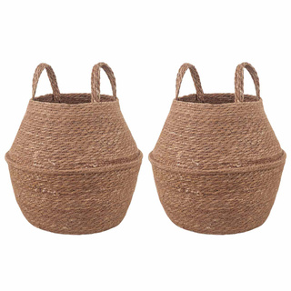 Doniczka z uchwytami 2 pcs naturalny ? 22 x 20 cm