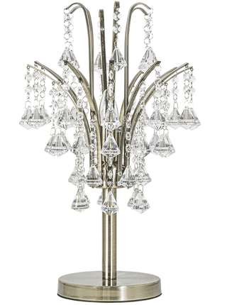 nocna biurkowa stołowa kryształowa MONTE CARLO 1 x60W E27 złoty Lampka