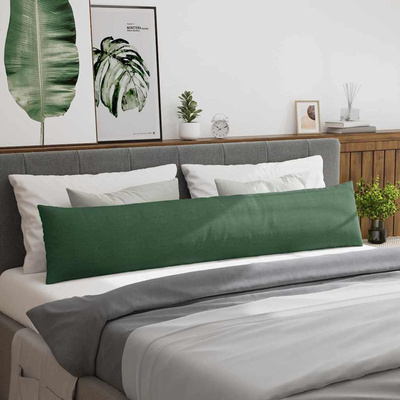 Poduszki na sofę 2 pcs Ciemna zieleń 200 x 40 cm