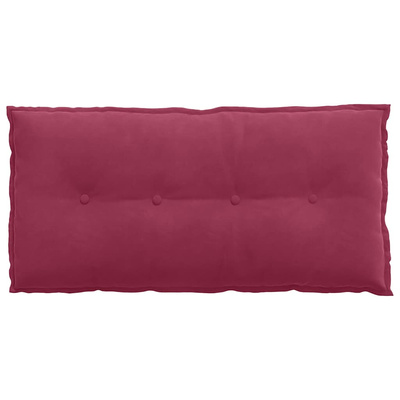 Poduszka na plecy Czerwone wino 100 x 50 cm Tkanina sztruksowa