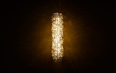 Designerska Lampa ścienna  czarna Swarovski Adani AD217