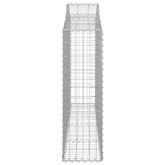 Kosze gabionowe, 30 szt, 200x30x100/120cm, galwanizowane żelazo