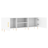 Szafka pod TV, biała, 150x30x50 cm, materiał drewnopochodny vidaXL
