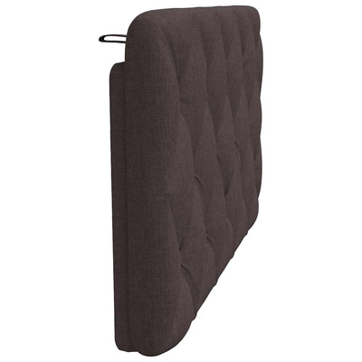 Poduszka na wezgłowie, ciemnobrązowa, 100 cm, tkanina