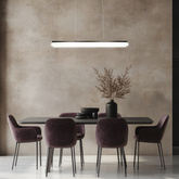 Lampa sufitowa wisząca candellux curacoa led brązowy 4000k