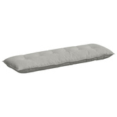 Poduszka na plecy Jasnoszary 160 x 50 cm Tkanina mikrofibrowa