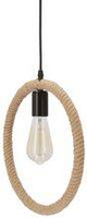Kolo lampa wisząca czarny+beżowy 1x40W E27