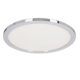 Plafon do łazienki PIXEL minimalistyczny – srebrny chromowany 40 cm - okrągły plafon LED z funkcją ściemniania 3000K 24W IP44