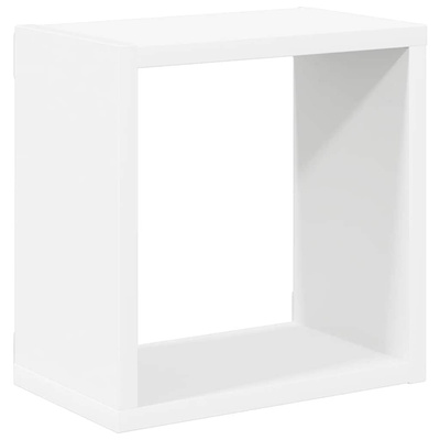 vidaXL Półki ścienne kostki, 6 szt., białe, 26x15x26 cm