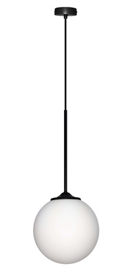 Lampa wisząca czarna / biała kula 20cm Glasgow Ledea 50101284