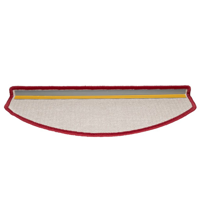 Maty na schody 10 szt. 65x24x4 cm Czerwone Półokrągłe Duże