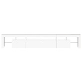 vidaXL Szafka pod TV z oświetleniem LED, biała, 230x36,5x40 cm