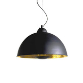 Lampa Wisząca Retro Loft Czarno Złota 40cm E27 Abruzzo Geo