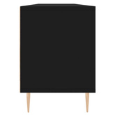 vidaXL Szafka pod TV, czarna, 150x30x44,5 cm, materiał drewnopochodny
