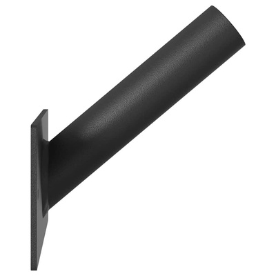 Uchwyt na maszt flagowy Czarny 13 x 6 x 0,2 cm Stal