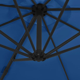 vidaXL Parasol wiszący na stalowym słupku, 300 cm, lazurowy