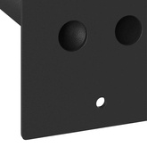Uchwyt na maszt flagowy Czarny 10,5 x 7,5 x 0,2 cm Stal