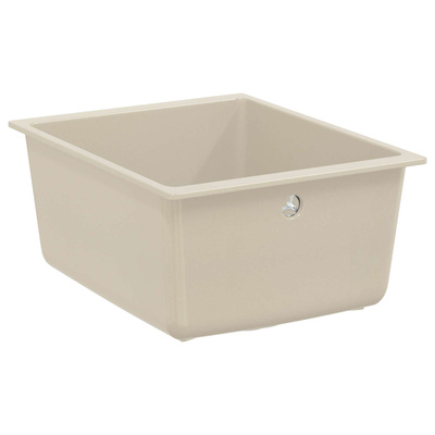 Zlew 80% Kwarc i 20% Żywica 370 x 460 mm Beżowy