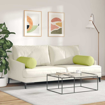Poduszki Wałkowe 2 pcs Jasnozielony ? 25 x 70 cm tkanina