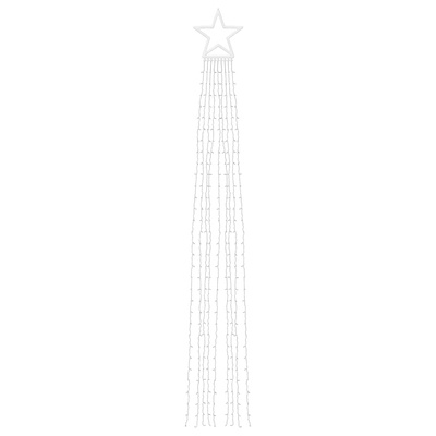 Lampki choinkowe, 320 LED, zimne białe światło, 375 cm