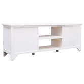 vidaXL Szafka pod TV, antyczna biel, 108x30x40 cm, drewno paulownia