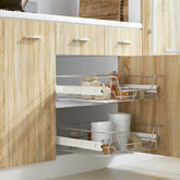 Wysuwane kosze druciane, 2 szt., srebrne, 600 mm