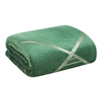 Koc Fla ciemnozielony 150x200