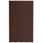Panel dachowy 12 pcs brązowy 80 x 45 cm Stal galwanizowana