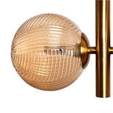 Lampa wisząca szklana bursztynowa 4xG9 Abruzzo Sogno