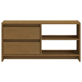 vidaXL Szafka pod TV, miodowy brąz, 80x31x39 cm, drewno sosnowe