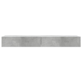 vidaXL Szafki telewizyjne z LED, 2 szt., szarość betonu, 60x35x15,5 cm