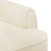Sofa dwuosobowa z guzikowym pikowaniem kremowy 117 x 67 x 77 cm