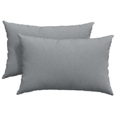 Poduszki na sofę 2 pcs Jasnoszary 60 x 40 cm tkanina