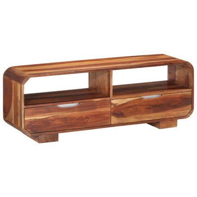 vidaXL Szafka pod TV, 110x30x40 cm, lite drewno akacjowe