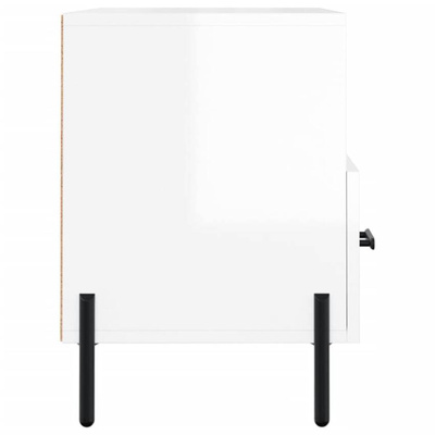 vidaXL Szafka pod TV, biała, wysoki połysk, 80x36x50 cm